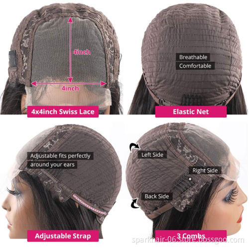 Human Hair Wigs HD full Lace hair Glueless Lace front Wigs human hair transparent lace frontal wigs for black women